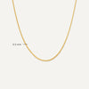 14 Karat Gold Baby Curb Chain Necklace - 8