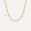 14 Karaat Goud Figaro Schakelketting - 8