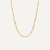 14 Karaat Goud Figaro Schakelketting - 1