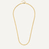 Or 14 Carats Collier Chaîne Curb - 11