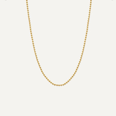 14 Karat Gold Beaded Necklace - 1