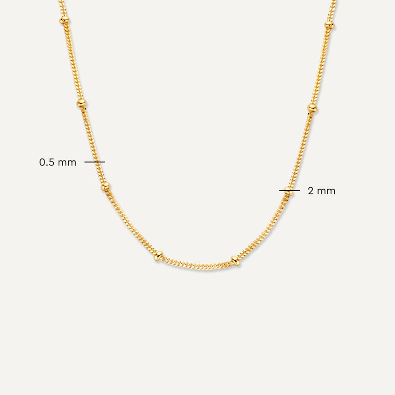 Stationed Spheres Necklace