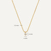 14 Karaat Goud Bezel Set Zirkonia Bolletjes Set - 6