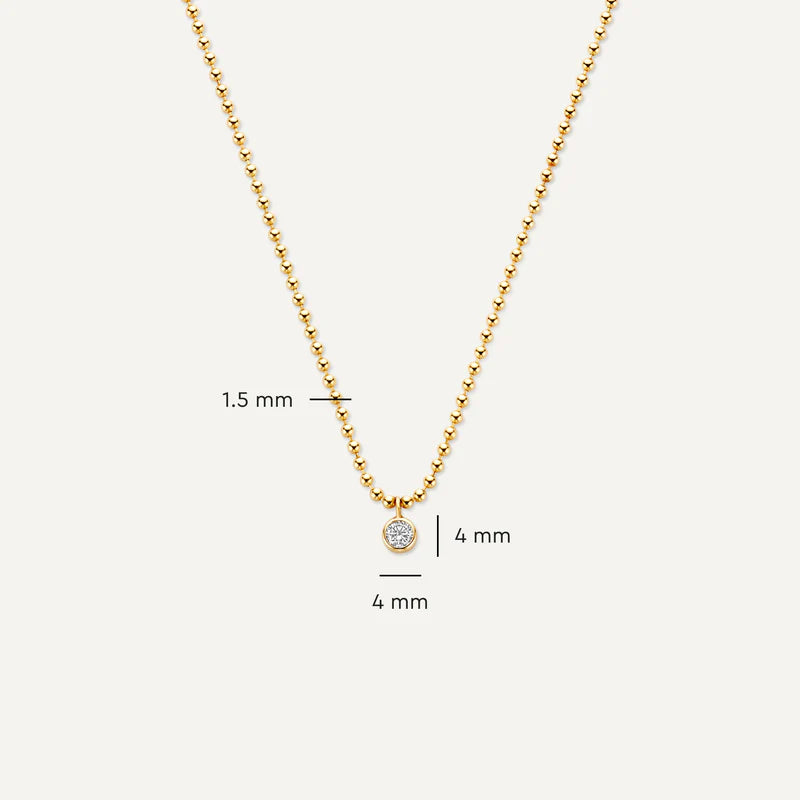 Bezel Set Zirkonia Bolletjes Set