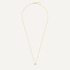 14 Karat Gold Bezel Set Cubic Zirconia Pendant Necklace - 10