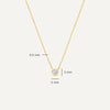14 Karaat Goud Bezel Set Zirkonia Set - 6