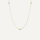 Satellite Bezel Set Cubic Zirconia Necklace