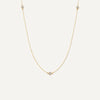 14 Karat Gold Satellite Bezel Set Cubic Zirconia Set - 5