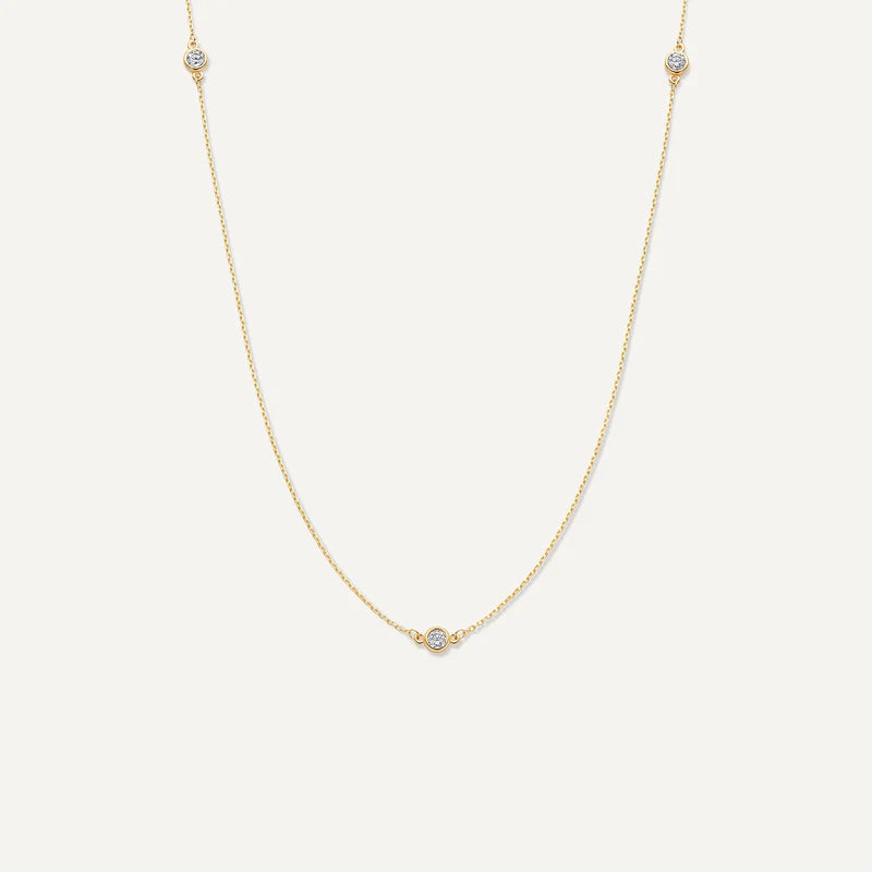 Satellite Bezel Set Cubic Zirconia Set