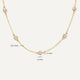 Stationed Bezel Set Cubic Zirconia Necklace