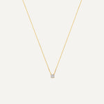 Round Cut Cubic Zirconia Pendant Necklace