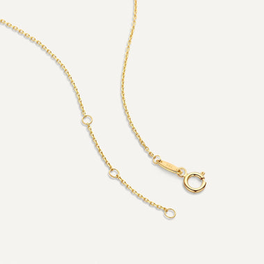 14 Karat Gold Round Cut Cubic Zirconia Pendant Necklace - 10
