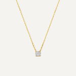 Round Cut Cubic Zirconia Pendant Necklace