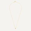 Or 14 Carats Collier Pendentif Rond Zircon Pavé - 13