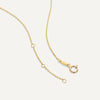 Or 14 Carats Collier Pendentif Rond Zircon Pavé - 12