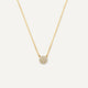 Collier Pendentif Rond Zircon Pavé