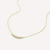 14 Karat Gold Cubic Zirconia Trail Necklace - 6