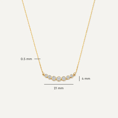 14 Karaat Goud Zirkonia Trail Set - 7