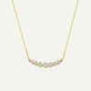 14 Karat Gold Cubic Zirconia Trail Necklace - 1