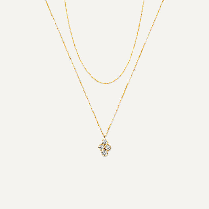 Set de Colliers Fleur Essential Zircon