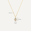 Or 14 Carats Set de Colliers Fleur Essential Zircon - 5