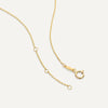 14 Karaat Goud Zirkonia Bloem Pendant Ketting - 14