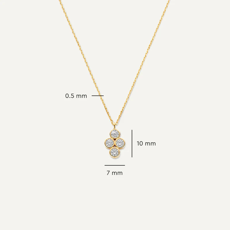 Zirkonia Bloemen Set