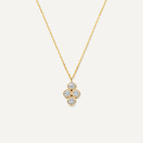 Zirkonia Bloem Pendant Ketting