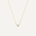 Cubic Zirconia Lotus Pendant Necklace