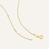 585er Gold Zirkonia Lotus Anhänger Halskette - 10