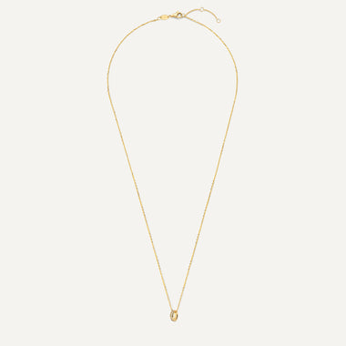 14 Karat Guld Zirkonia Ring Hängehalsband - 11