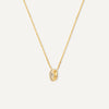 Cubic Zirconia Ring Pendant Necklace