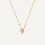 Cubic Zirconia Ring Pendant Necklace