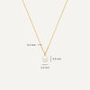 14 Karaat Goud Parel Pendant Ketting - 10