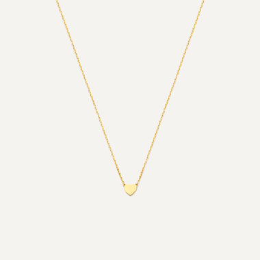 14 Karat Gold Heart Pendant Necklace - 1