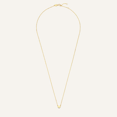 14 Karat Gold Heart Pendant Necklace - 10