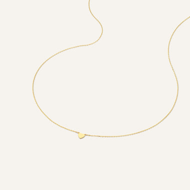 14 Karat Gold Heart Pendant Necklace - 7