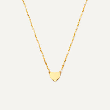 14 Karat Gold Heart Pendant Necklace - 1