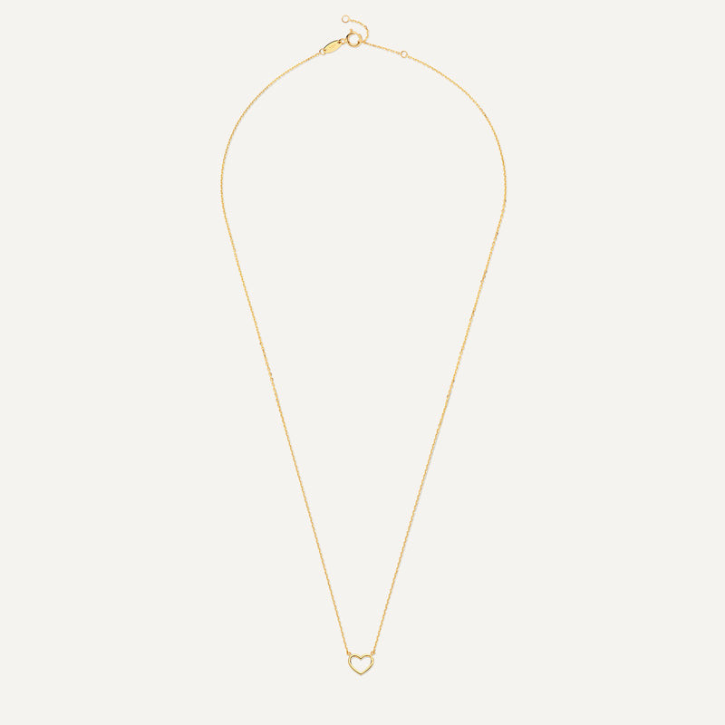 Collier Pendentif Cœur Ouvert