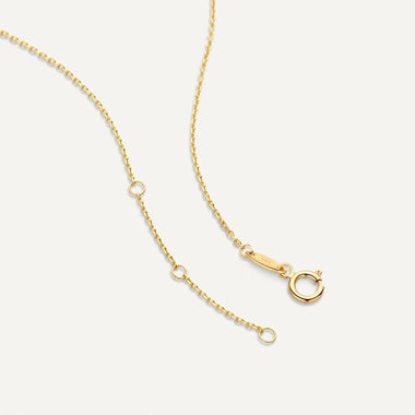 Gold Open Heart Pendant Necklace of 14 Karat Gold for Women