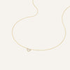 14 Karat Gold Pavé Cubic Zirconia Open Heart Pendant Necklace - 7