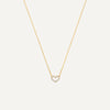 585er Gold Pavé Zirkonia Offene Herzen Set - 4