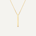 Vertical Bar Pendant Necklace