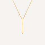 Vertical Bar Pendant Necklace