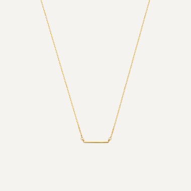 14 Karat Gold Essential Bar Necklace - 1