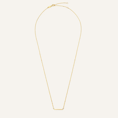 14 Karat Gold Essential Bar Necklace - 8