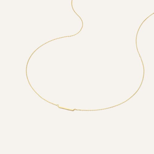 14 Karat Gold Essential Bar Necklace