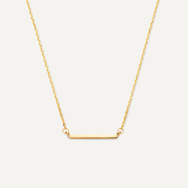 14 Karat Gold Essential Bar Necklace - 1