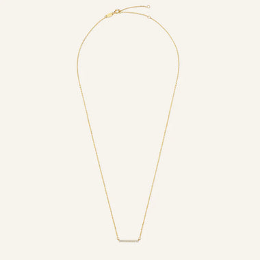 14 Karaat Goud Pavé Zirkonia Bar Set - 6