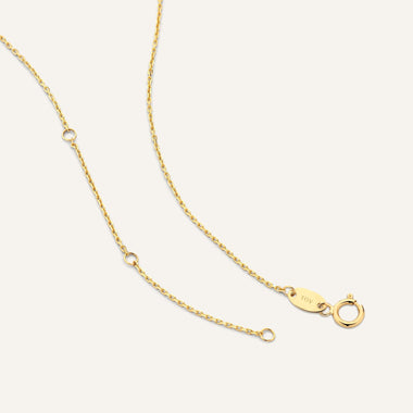 14 Karat Gold Circle Pendant Necklace - 9